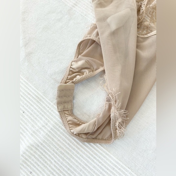 Nude Coloured Lace Bodysuit By Tic Toc - Picture 9 of 12